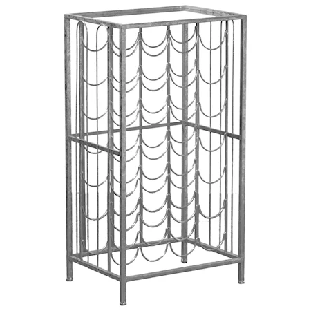 Zeus Silver Wine Rack